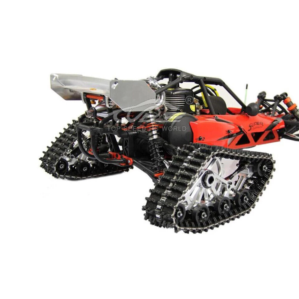 RC CNC Metal Caterpillar Band Track Kit For 1/5 HPI RV KM GTB TS BAJA 5B 5T 5SC - Image 4 of 4