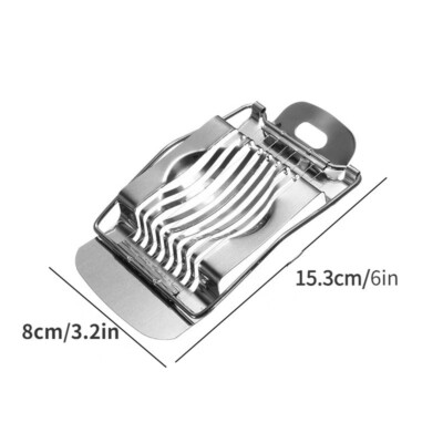 Egg Cutter Stainless Steel Hard Boiled Eggs Slicer for Kitchen Tools
