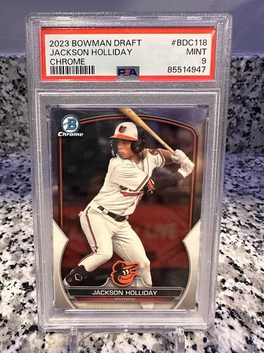 Jackson Holiday 2023 Bowman Draft Chrome #BDC-118 Baltimore Orioles 🔥🔥 PSA 9