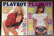 PLAYBOY MAGAZINES AUGUST/SEPTEMBER 1990 ‘ERIKA ELENIAK’ ‘ROSANNA ARQUETTE’ Cover
