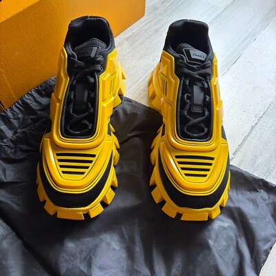 archive prada yellow sneaker ハイカット スニーカー Size 8 - Prada Cloudbust Thunder Yellow for sale online | eBay
