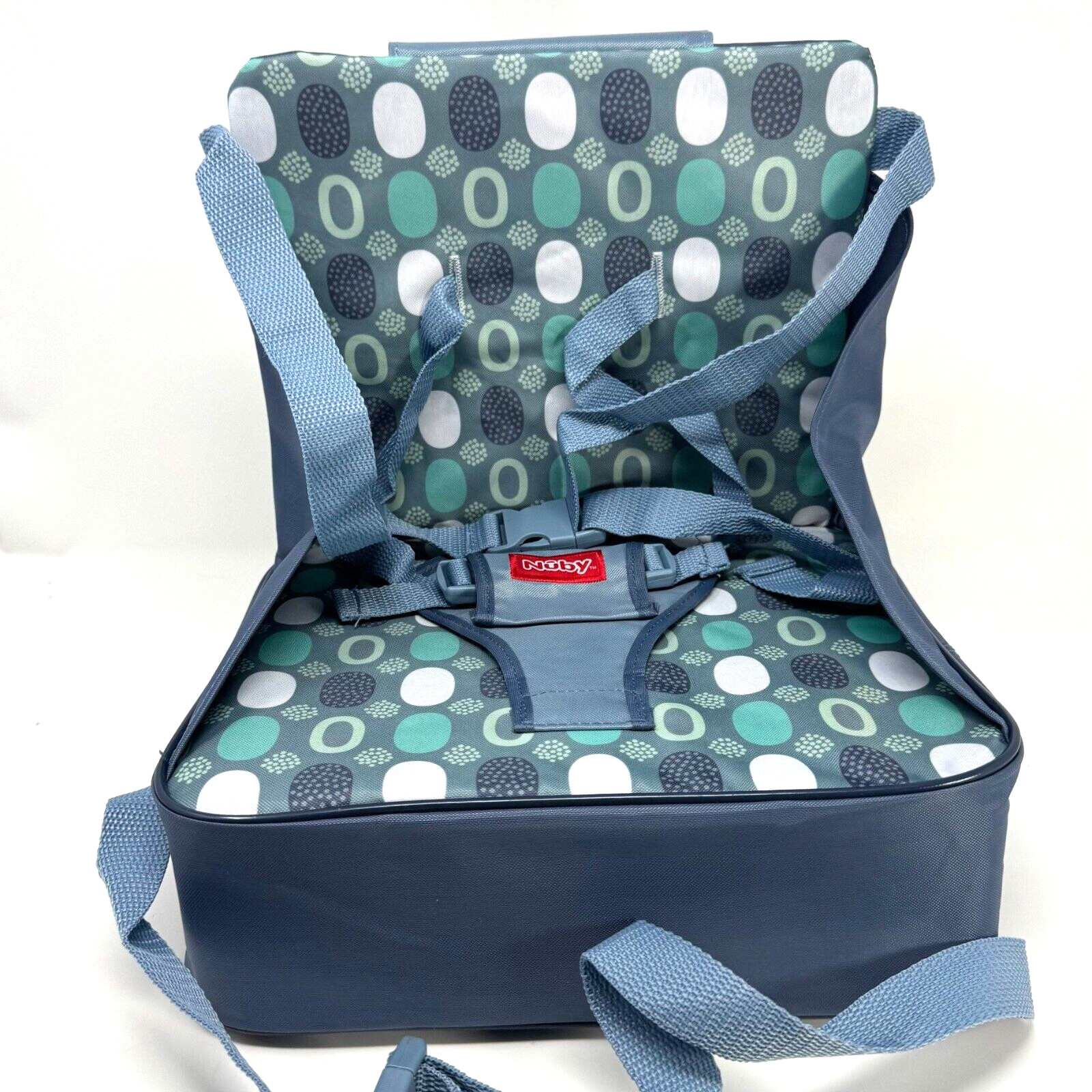 Nuby Easy Go Booster Seat with Straps Blue Baby Travel High 