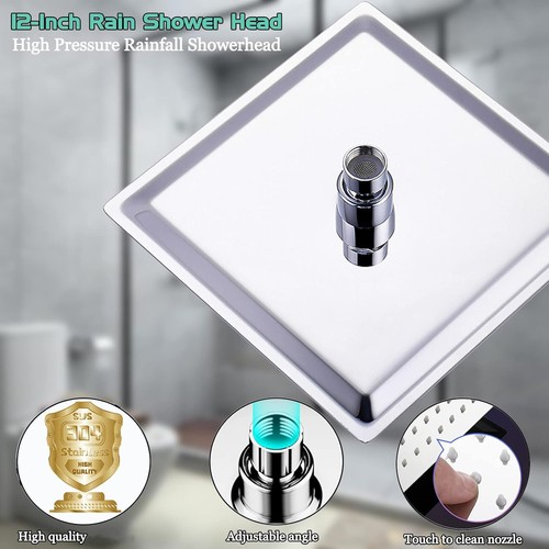 Kopfbrause Regendusche Regenbrause Brausekopf Duschkopf Edelstahl poliert 2024 - Bild 13 von 40