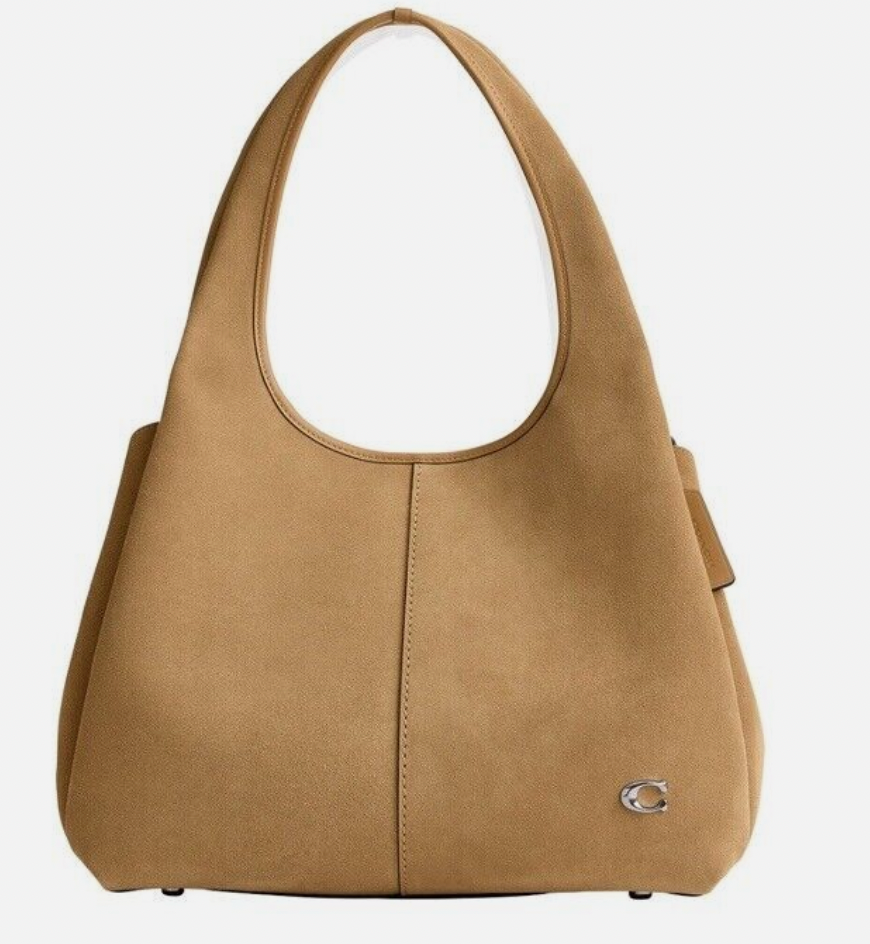 🌺🌹Coach Lana LH/Peanut CR673 Suede Leather Medium Shoulder Bag