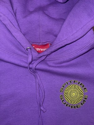SS18 Supreme x Spitfire Hooded Sweatshirt Purple Size Large | eBay