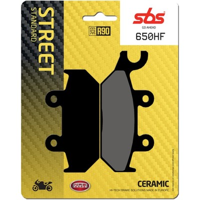 Hochleistungs-Bremsbelag SBS 650HF Street Ceramic für Motorräder Top-Performance