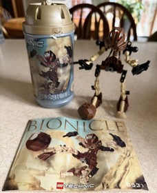 Lego Bionicle Toa Mata Complete Set of 6 w/ Canisters Instructions 8531-8536 