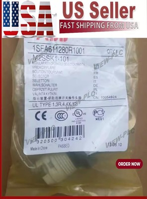 1pcs ABB Selector Push Button Key Switch M2SSK1-101