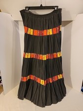 Vintage Roughrider Western Skirt Size Lg Circle T Western Style Long Skirt. Y