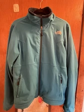 The North Face Apex Barrier Soft Shell Jacket Womens L Aqua/teal Gorpcore