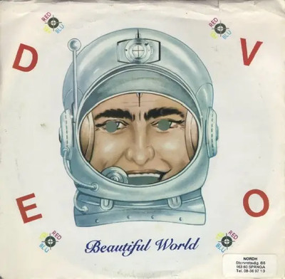 Devo Beautiful World Vinyl Single 7inch NEAR MINT Virgin
