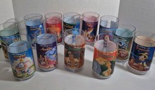 Disney Collector Glasses Lot 12+ Aladdin Dumb...