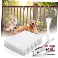 Pangda Clear Banister Guard for Baby Balcony Netting Pet Transparent 3 x 10 ft