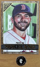 Mitch Moreland 2020 Topps Gallery Wood Frame #84 Boston Red Sox