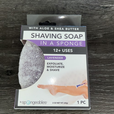 #ad #ad Spongeables Shaving Soap In A Sponge 12Uses Lavender 2ozNIB amp; Sealed Exp4 10 19 $9.50