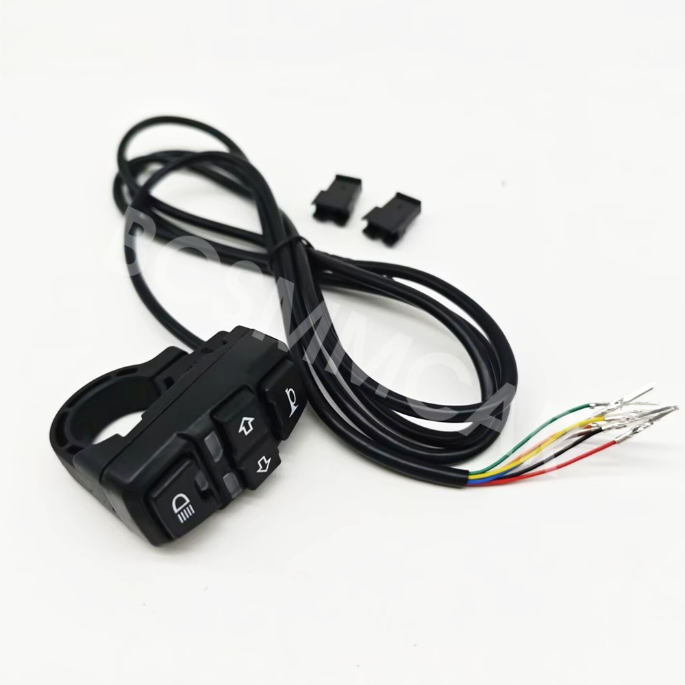 Motorcycle Switch Control ON/OFF Button Headlight Horn Turn Signal Light 7/8in