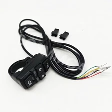 Motorcycle Switch Control ON/OFF Button Headlight Horn Turn Signal Light 7/8in