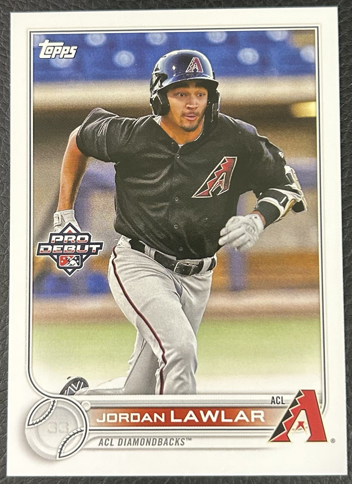 Topps Pro Debut Jordan Lawlar #PD-102 ACL Diamondbacks Rookie Prospect 2022