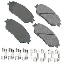 Akebono Ultra-Premium Ceramic Front Disc Brake Pads, GREY