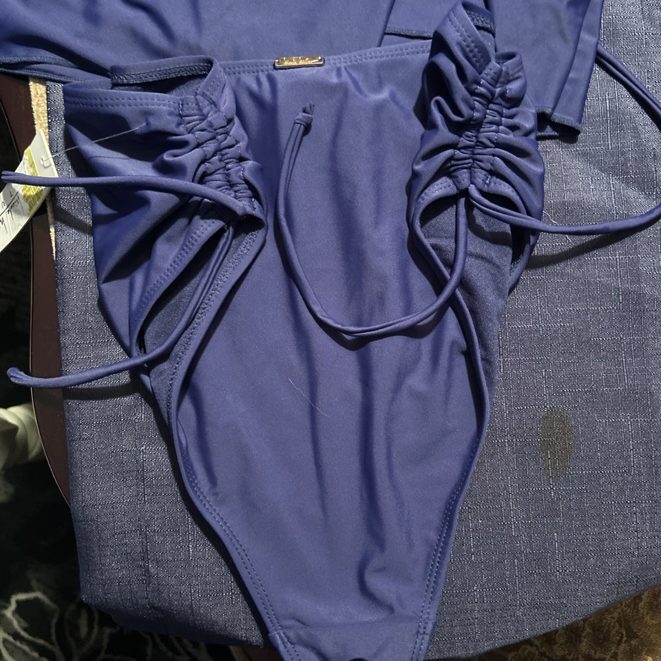 Nichole Miller Studio Women’s 2 Pc Navy Tankini And Bottom Set NWT - Image 2 of 4