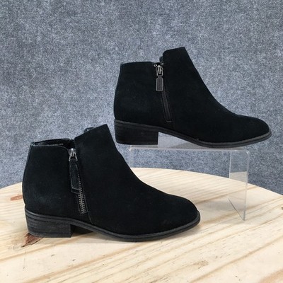 Blondo Boots Womens 7.5 M Liam Waterproof Bootie Black Side Zip Casual Ankle Top