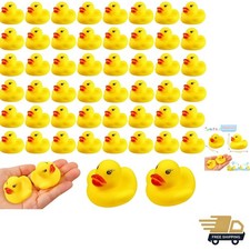 Mini Rubber Ducks Set 50PCS Waterproof Bath Toys Fun Kid Party Favors