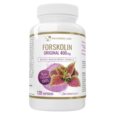 ProgressLabs Forskolin Extrakt 400mg Coleus Forskohlii Brennnessel 120 Kapseln