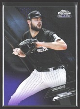 Lucas Giolito 2021 Topps Chrome Black Purple Refractor # SN #/150 White Sox