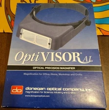 Donegan LX-4 OptiVisor® AL Binocular 2X Magnifier Adjustable Headband Style