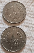 1974 & 1975 Federal Republic of Germany 1 Deutsche Mark Coin 2- Coin Lot #230