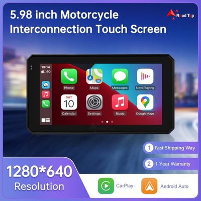 5,98'' Touchscreen Portable Motorrad Navigator Carplay Android Auto Wasserdicht