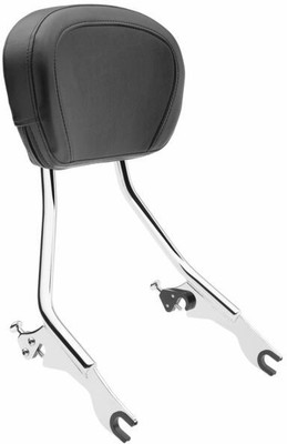 Cobra Detachable Backrest Chrome 602-2000 Chrome Each 8'' 63-1232 1501-0536