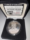 Natrone Means San Diego Chargers-NFL - 1 Troy Oz .999 Highland Mint Silver Coin