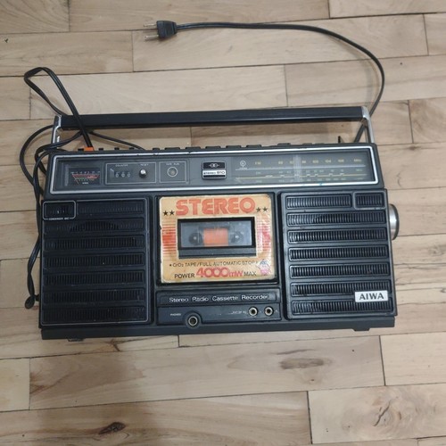 VTG 70'S AIWA MS STEREO 900 SYSTEM RADIO CASSETTE RECOR/PLAYER *Tape Not Working