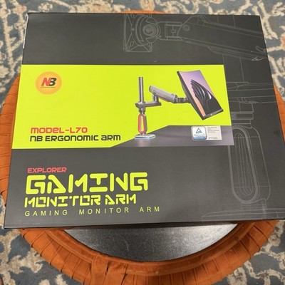 NB Extra Height Gaming Monitor Arm, 32-60'', RGB, Heavy Duty, Adjustable Angle