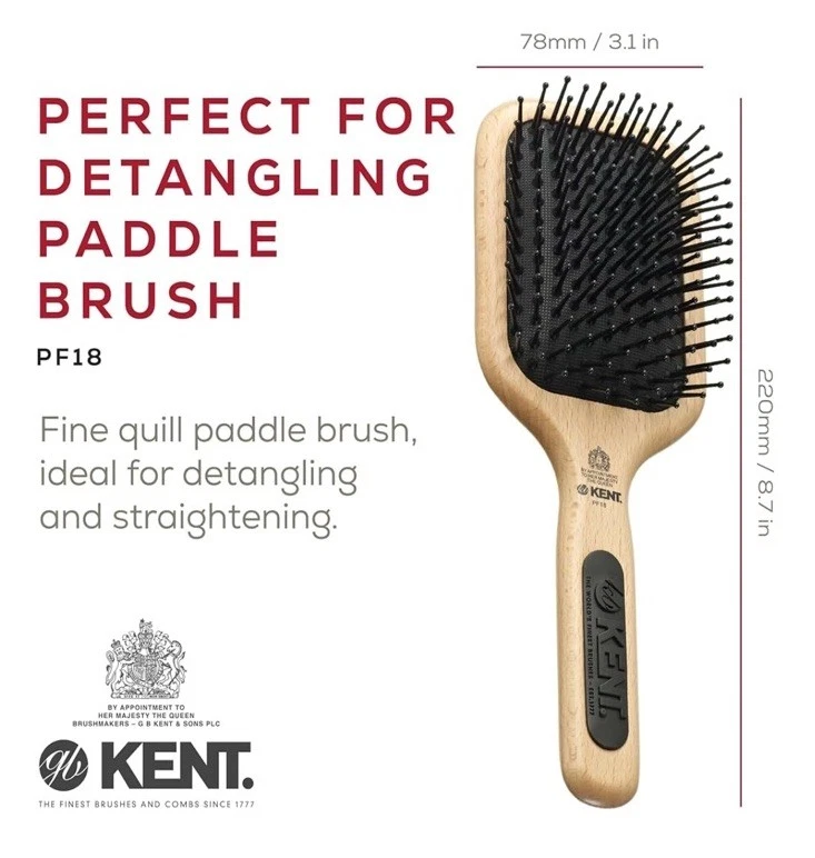 GB KENT Kent Royal Warrant Pelota Pin Cojín Paleta Cepillo, Grande Foto 2 de 4