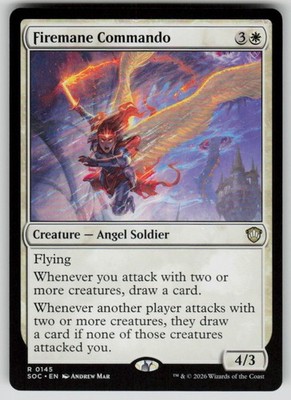 Firemane Commando Rare Commander: Secrets of Strixhaven 145 MTG Near Mint 2026