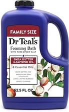 Free Duty Tax Dr Teal's Foaming Bath with Pure Epsom Salt, Shea Butter  A