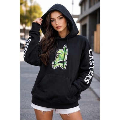 Crooks & Castles Men's Skull Bunny Black Hoodie Small