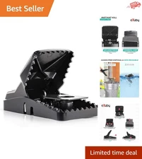 Large Powerful Rat Traps 4 Pack - Instant Kill, Safe & Reusable Rodent Control