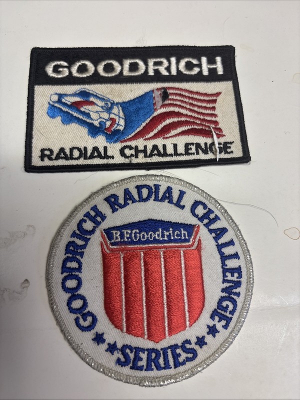 Two Goodrich Radial Challenge Series Patches 1976