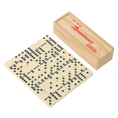 28-teiliges Dominosteine Set für Erwachsene Klassik mit Spinner 28 Fliesen M6D5