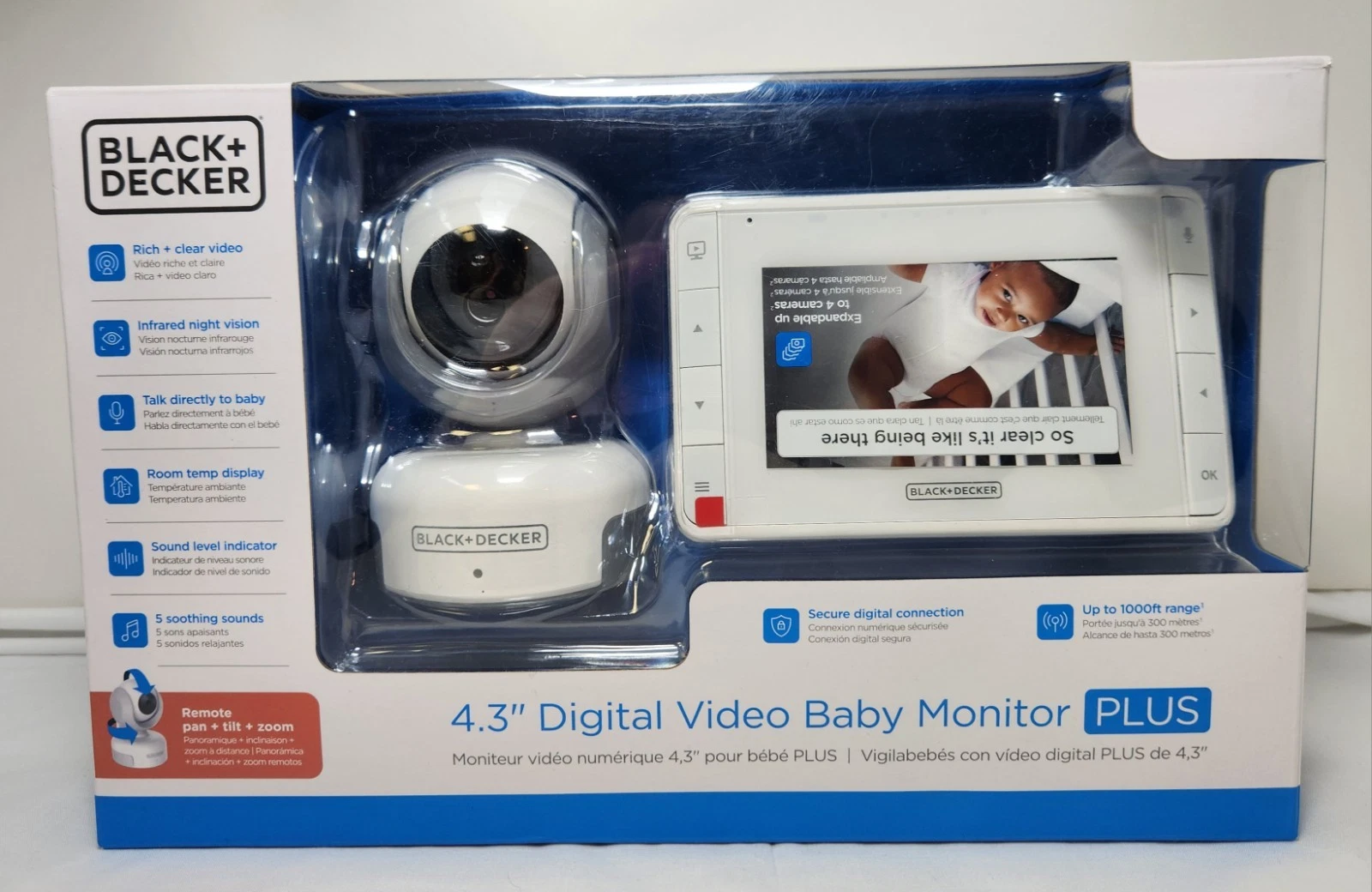 Black & Decker 4.3’ Digital Video Baby Monitor Plus
Opens in a new window or tab