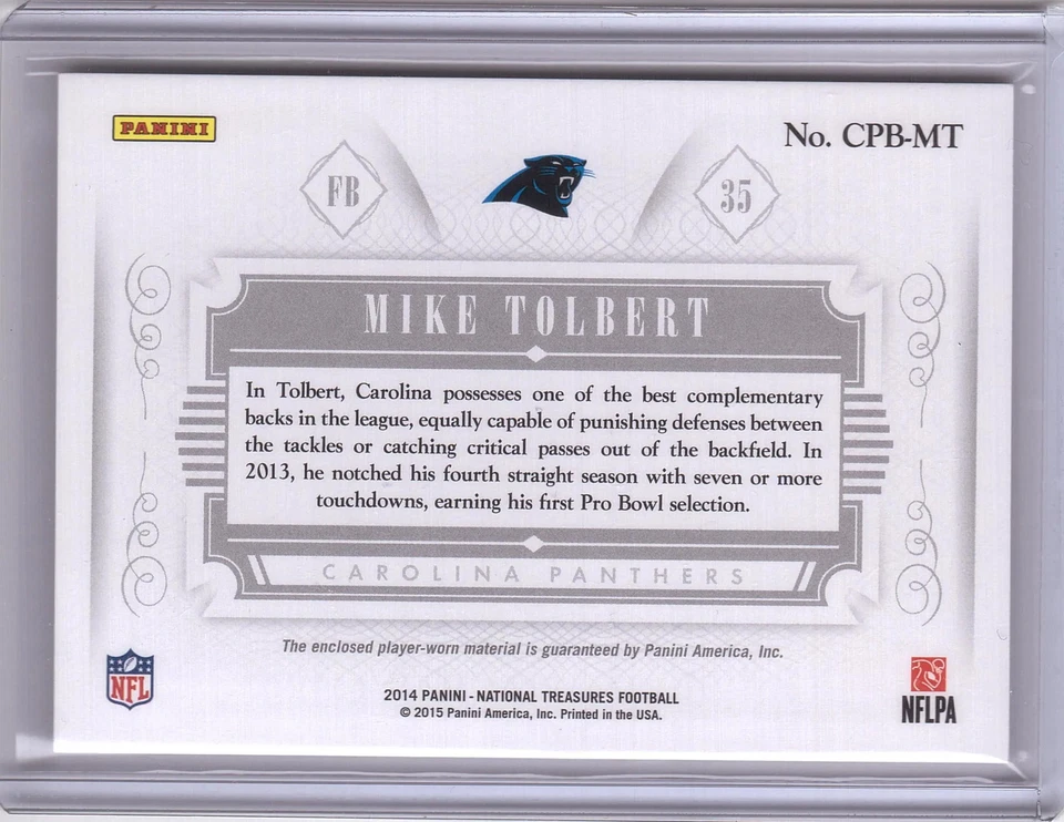 2014 NT #CPB-MT Mike Tolbert Colossal Pro Bowl Materials 63/71 - Image 2 of 2
