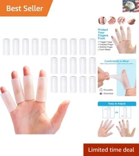 Gel Finger Tubes – 20pcs Customizable Silicone Protectors for Arthritis Relief