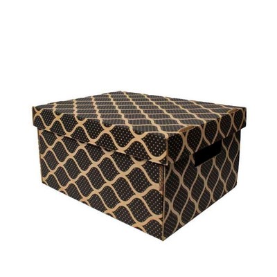 Schwarze Geschenkbox Ziplock Box 