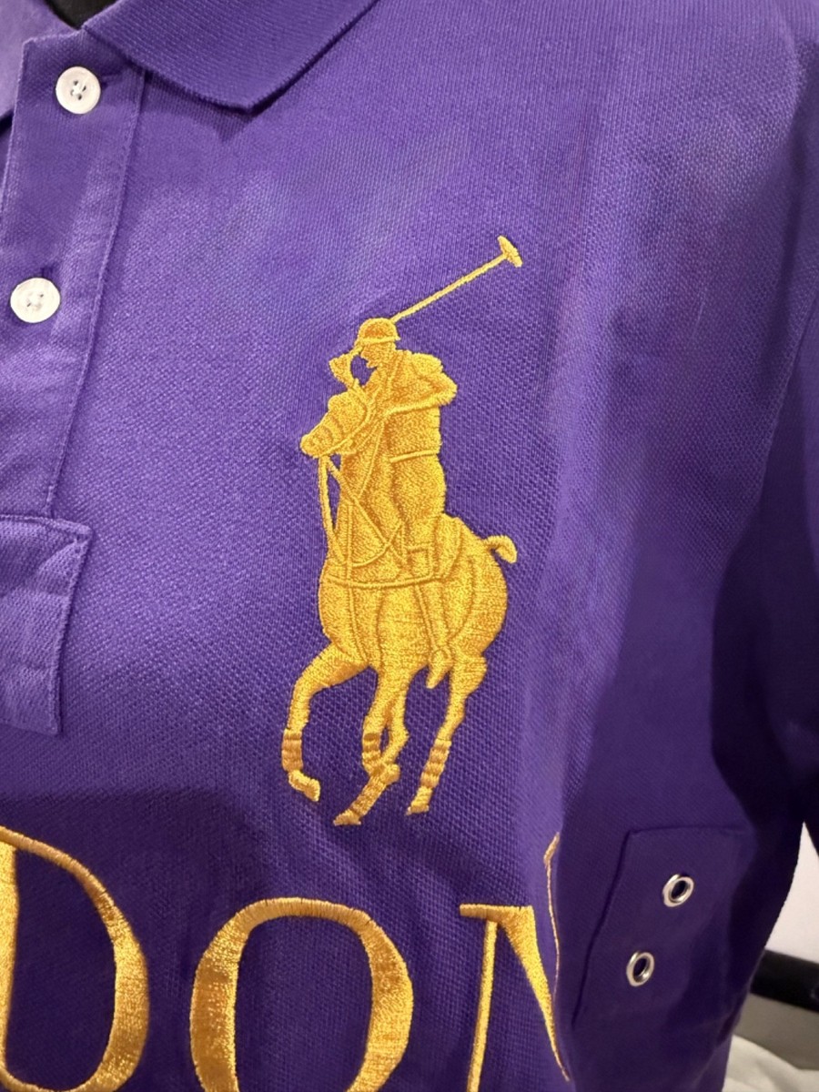 Polo Ralph Lauren New Purple Shirt Big Pony London England #2