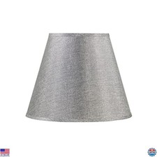 Aspen Creative 32097, Hardback Empire Transitional Spider Shade in Grey Sliver