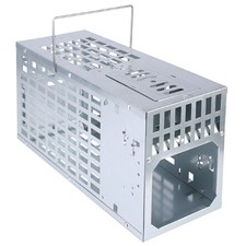 Humane Live Mouse Trap Metal Cage Catch  Release - Gray - 1 Door