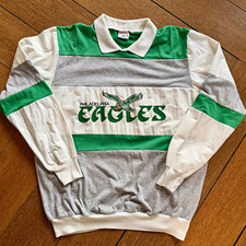 Vintage Philadelphia Eagles Rugby Pullover Nutmeg Mills  XL